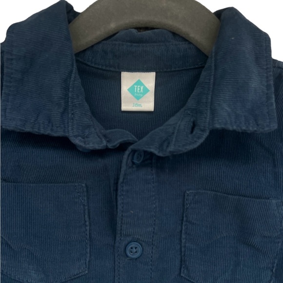 NWT ZARA Baby Olive Green Corduroy Button Up Shirt - Size 12-18 Months - Picture 4 of 5